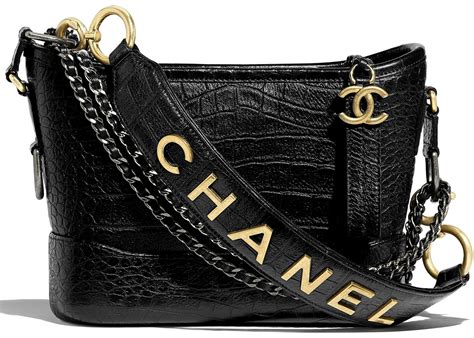 chanel gabrielle croc|Chanel gabrielle hobo bag.